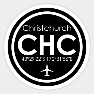 CHC, Christchurch International Airport Sticker